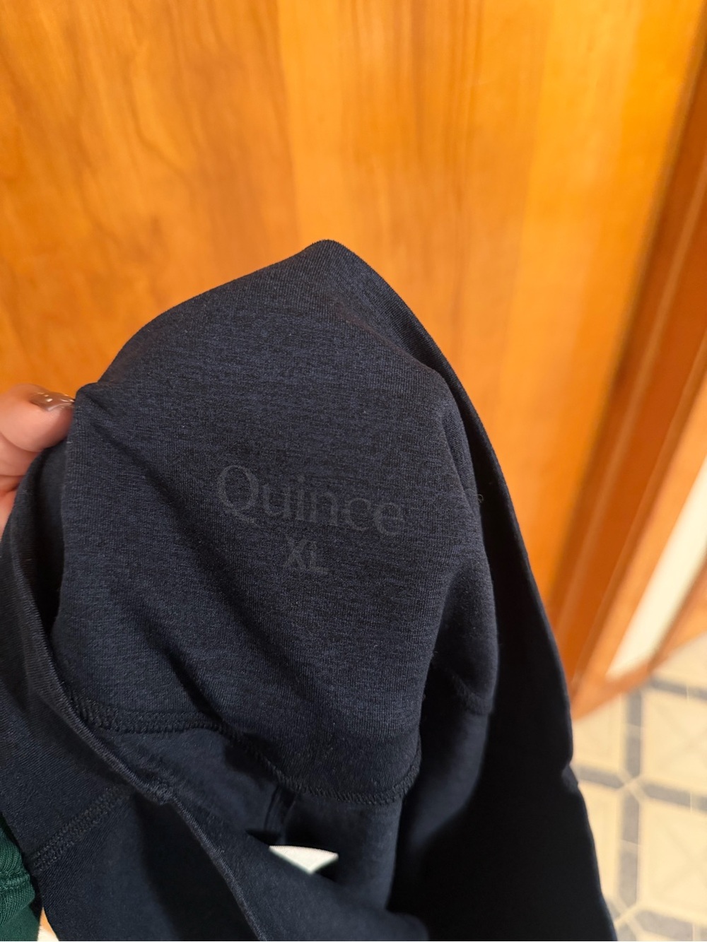 Quince Ultra-Soft High-Rise Legging in Heather Navy size XL Short - Picture 7 of 7